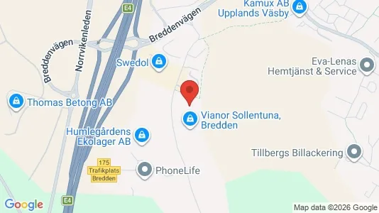 Propiedades industriales En alquiler i Sollentuna - kort over placeringen