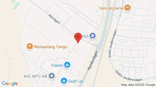 Værkstedslokaler til leje i Haninge - Foto fra Google Street View