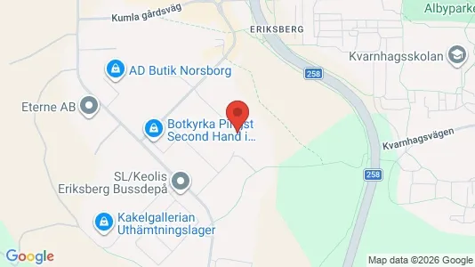 Producties te huur i Botkyrka - kort over placeringen