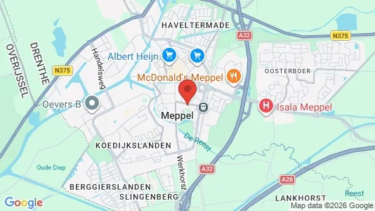 Kaupat Vuokrattavana i Meppel - Kuva Google Street Viewstä