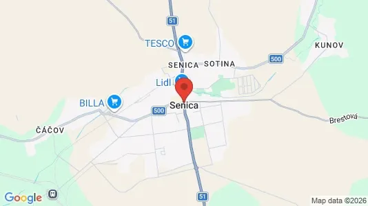 Lokaler til leje i Senica - Foto fra Google Street View