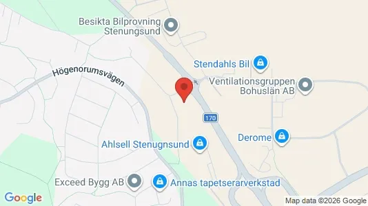 Varastot Vuokrattavana i Stenungsund - Kuva Google Street Viewstä