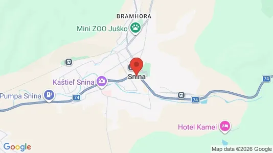 Kaupat Vuokrattavana i Snina - Kuva Google Street Viewstä