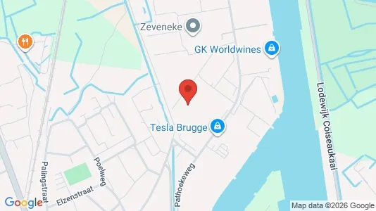 Kontorlokaler til leje i Brugge - Foto fra Google Street View