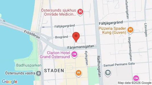 Varastot Vuokrattavana i Östersund - Kuva Google Street Viewstä