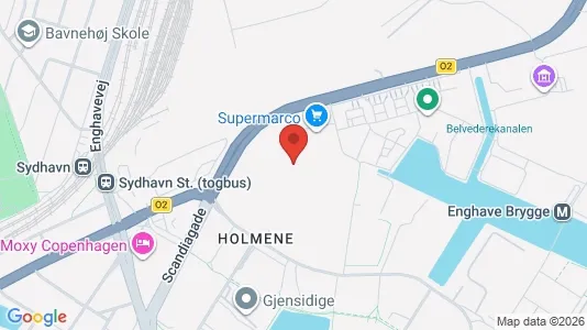 Büros zur Miete i Kopenhagen SV - kort over placeringen