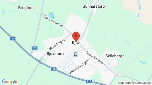 Kaupat Vuokrattavana i Bjuv - Kuva Google Street Viewstä