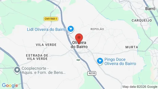 Ladenlokale zum Kauf i Oliveira do Bairro – Foto von Google Street View