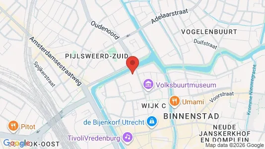 Office spaces for rent i Utrecht Binnenstad - kort over placeringen