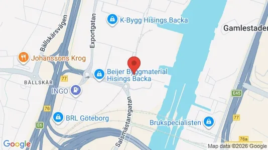 Lager til leie i Göteborg Ø – Bilde fra Google Street View