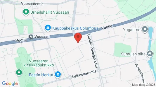 Lokaler til leie i Helsingfors Itäinen - kort over placeringen