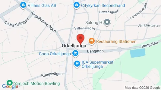 Varastot Vuokrattavana i Örkelljunga - Kuva Google Street Viewstä