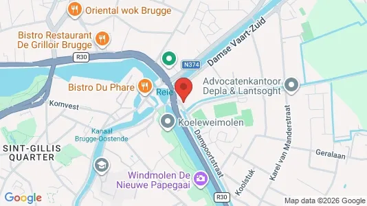 Kontorer til leie i Brugge – Bilde fra Google Street View