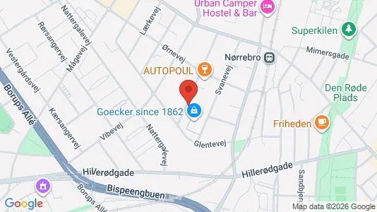 Büros zur Miete i Kopenhagen NV - kort over placeringen