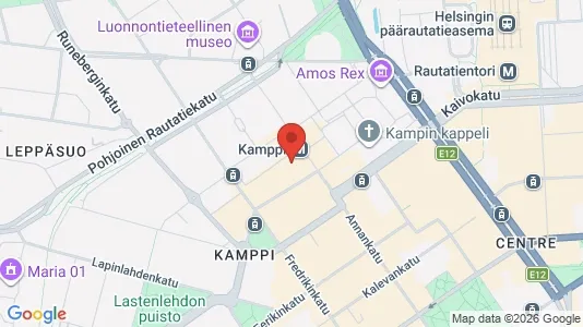 Büros zur Miete i Helsinki Eteläinen - kort over placeringen