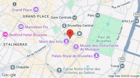 Commercial properties for rent i Stad Brussel - kort over placeringen