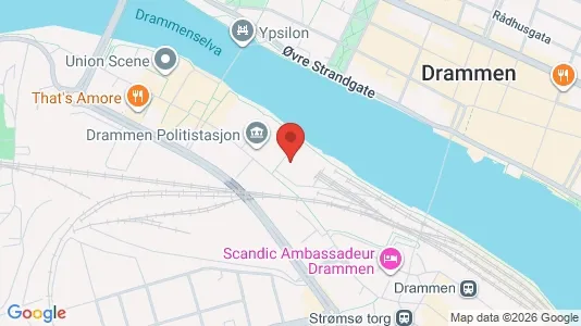 Kontorlokaler til leje i Drammen - Foto fra Google Street View