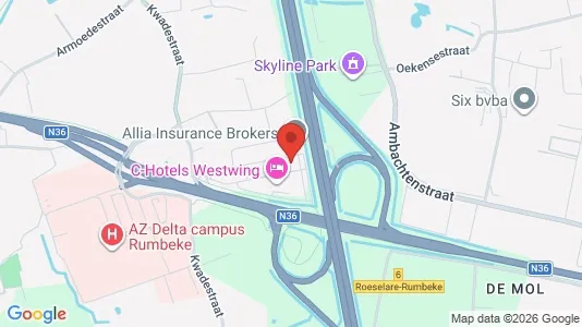 Kontorer til leie i Roeselare – Bilde fra Google Street View
