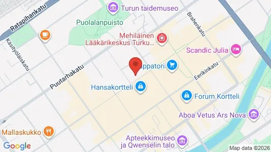 Lokaler til leie i Turku - kort over placeringen