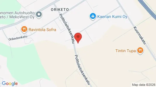 Commercial properties for rent i Turku - kort over placeringen