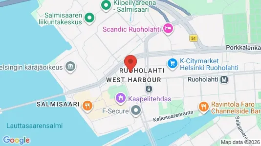 Lager zur Miete i Helsinki Eteläinen – Foto von Google Street View