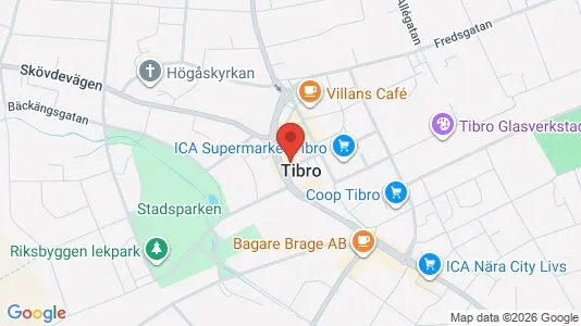 Liikekiinteistöt Vuokrattavana i Tibro - Kuva Google Street Viewstä