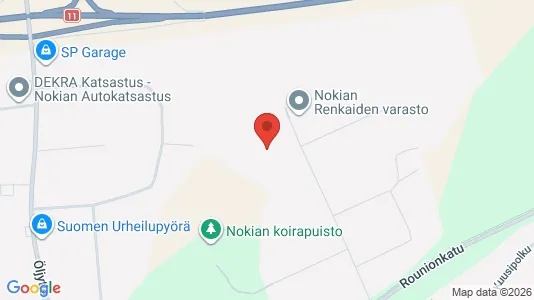 Værkstedslokaler til leje i Nokia - Foto fra Google Street View