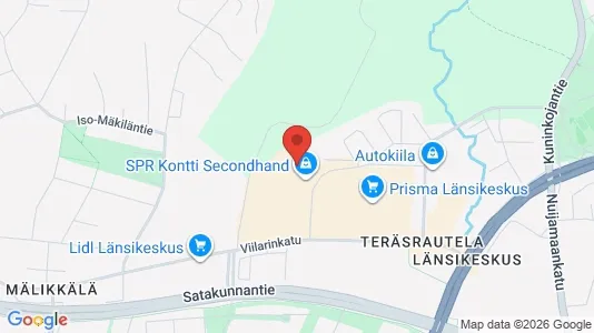 Commercial properties for rent i Turku - kort over placeringen