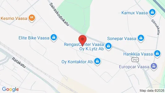 Varastot Vuokrattavana i Vaasa - Kuva Google Street Viewstä