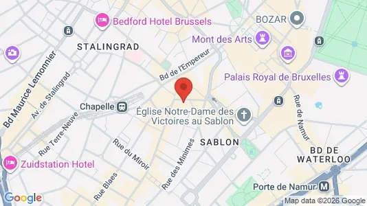 Kontorlokaler til leje i Stad Brussel - Foto fra Google Street View