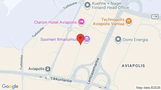 Coworking-tilat Vuokrattavana i Vantaa - Kuva Google Street Viewstä