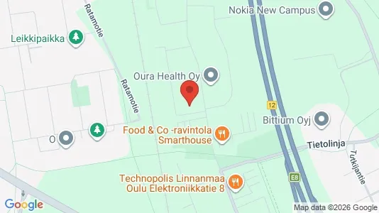 Office spaces for rent i Oulu - kort over placeringen