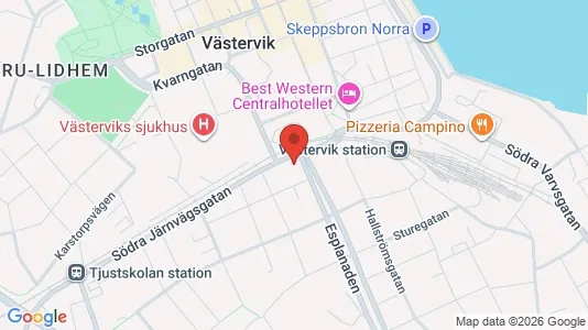 Toimistotilat Vuokrattavana i Västervik - Kuva Google Street Viewstä