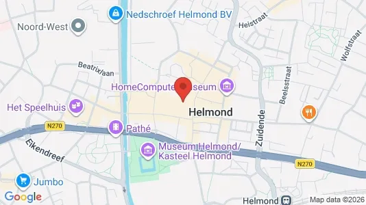 Lokaler til leje i Helmond - kort over placeringen