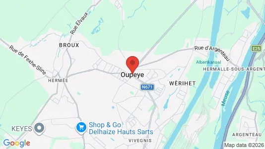 Winkels te huur i Oupeye - Foto uit Google Street View
