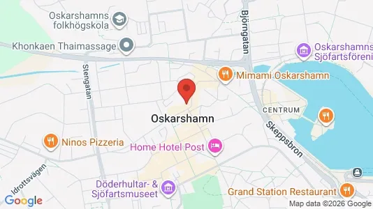 Gewerbeflächen zur Miete i Oskarshamn – Foto von Google Street View