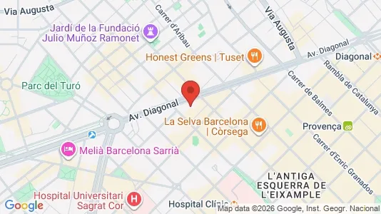Gewerbeflächen zur Miete i Barcelona Eixample – Foto von Google Street View