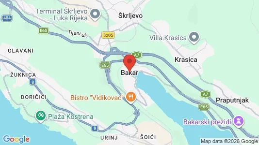 Liikekiinteistöt Vuokrattavana i Bakar - Kuva Google Street Viewstä