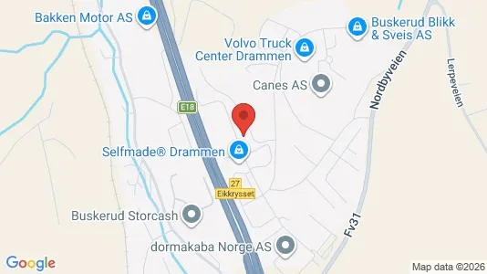 Toimistotilat Vuokrattavana i Drammen - Kuva Google Street Viewstä