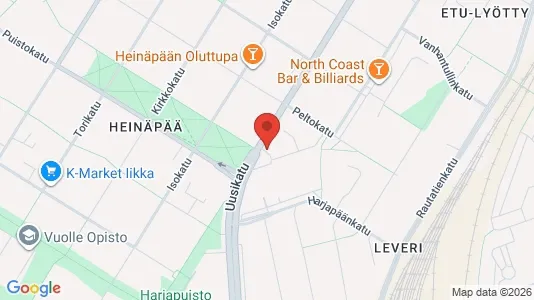 Nieruchomości komercyjne Do wynajęcia i Oulu - kort over placeringen