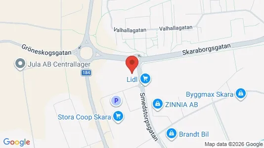 Varastot Vuokrattavana i Skara - Kuva Google Street Viewstä