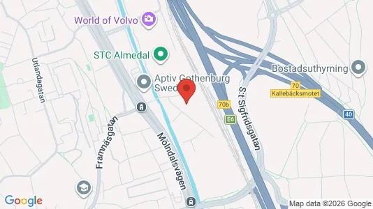 Office spaces for rent i Johanneberg - kort over placeringen