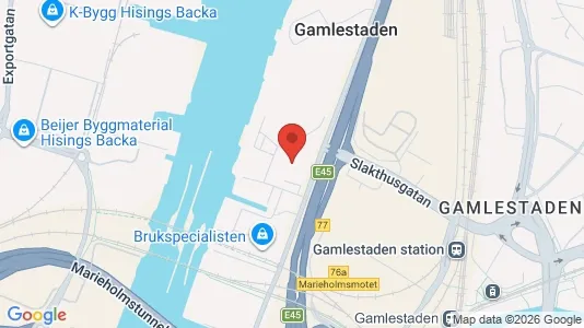 Kontorlokaler til leje i Gøteborg Ø - kort over placeringen