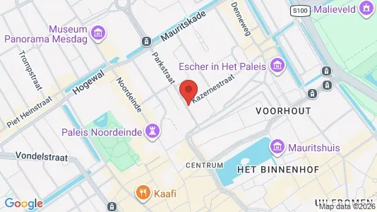 Kontorer til leie i Haag Centrum - kort over placeringen