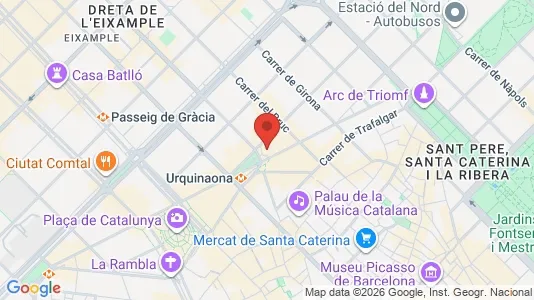 Coworking-tilat Vuokrattavana i Barcelona Eixample - Kuva Google Street Viewstä