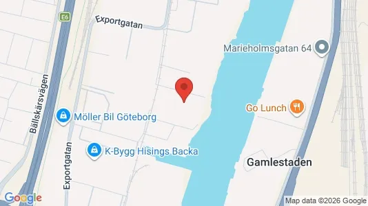 Lagerlokaler til leje i Gøteborg Ø - Foto fra Google Street View