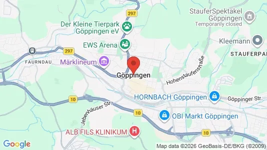 Lager zur Miete i Göppingen – Foto von Google Street View