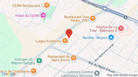 Industrial properties for rent i Meyrin - kort over placeringen