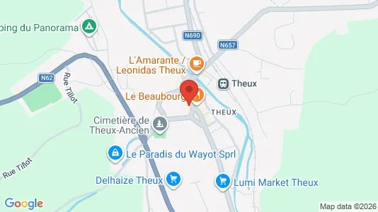 Lokaler til leie i Theux – Bilde fra Google Street View