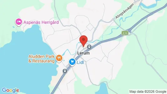 Kaupat Vuokrattavana i Lerum - Kuva Google Street Viewstä